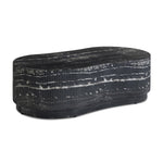 Hades - Indoor / Outdoor Faux Marble Concrete Coffee Table - Black