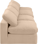 Comfy - Velvet Modular Armless Sofa 4 Seats