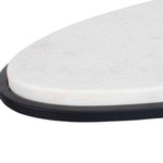 Morro - Marble Side Table - White / Black