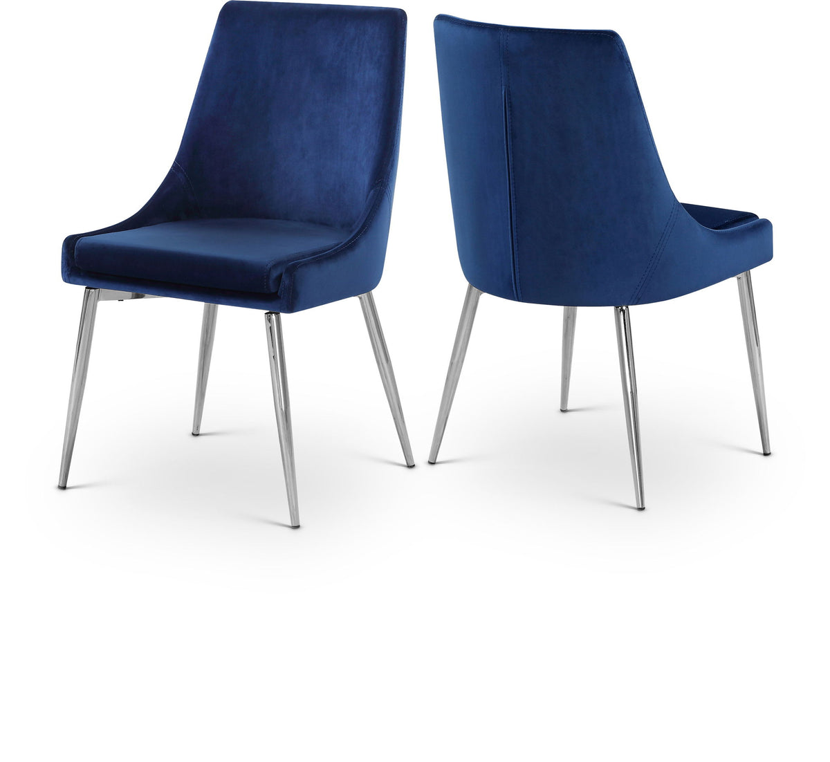 Karina - Dining Chair with Chrome Legs (Set of 2)