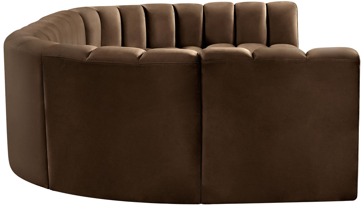 Arc - Velvet Modular U-Shaped Sectional