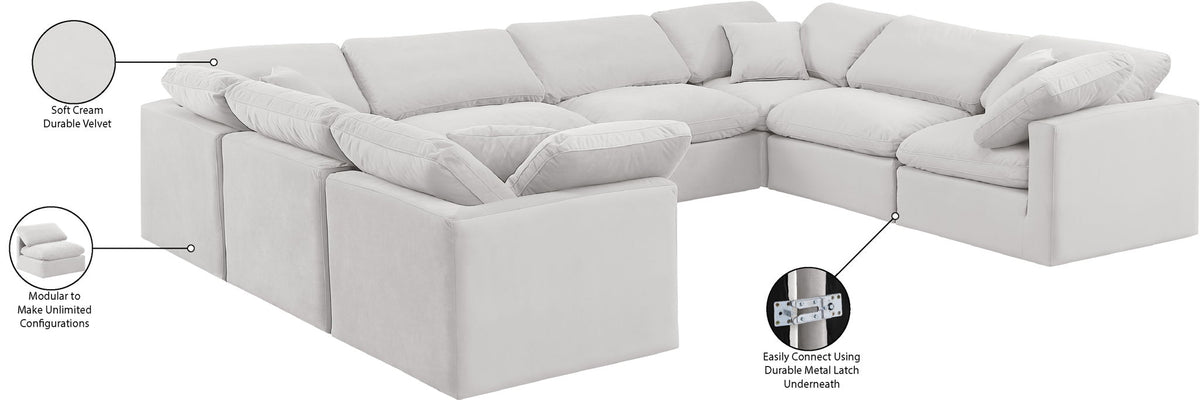 Indulge - Velvet 8 Piece Modular Sectional