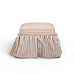 Gertrude - Striped Linen Ottoman
