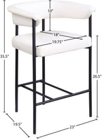Malin - Faux Leather Counter Stool (Set of 2)