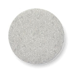 Tassy - Floral Tasseled Round Ottoman - Neutral