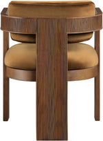 Sacha - Velvet Dining Chair With Brown Base (Set of 2)