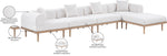 Laguna - 5 Piece 106.5" Upholstered Outdoor Patio Modular Sectional