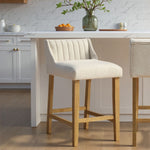 Fauna - Modern Transitional Wood Counter Height Kitchen Bar Stool