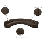 Arc - Boucle Fabric 8 Piece U-Shaped Modular Sofa