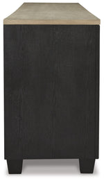 Foyland - XL TV Stand w/Fireplace Option - Black / Brown