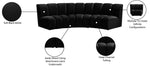 Infinity - 3 Piece Velvet Modular Sectional