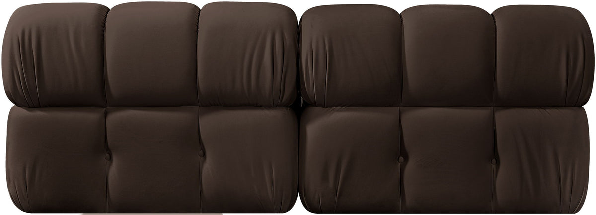 Orin - Velvet Performance Fabric Upholstered 2 Piece Modular Sofa