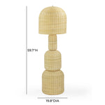 Kootu - Rattan Floor Lamp - Natural