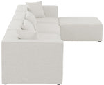 Cube - Linen 5 Piece Modular Sectional With Chaise