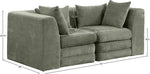 Stellar - 2 Piece 76" Upholstered Modular Loveseat