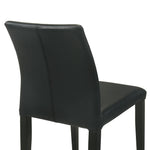 Elyza - Full Back Top Grain Leather Upholstered Wood Dining Chairs (Set of 2)