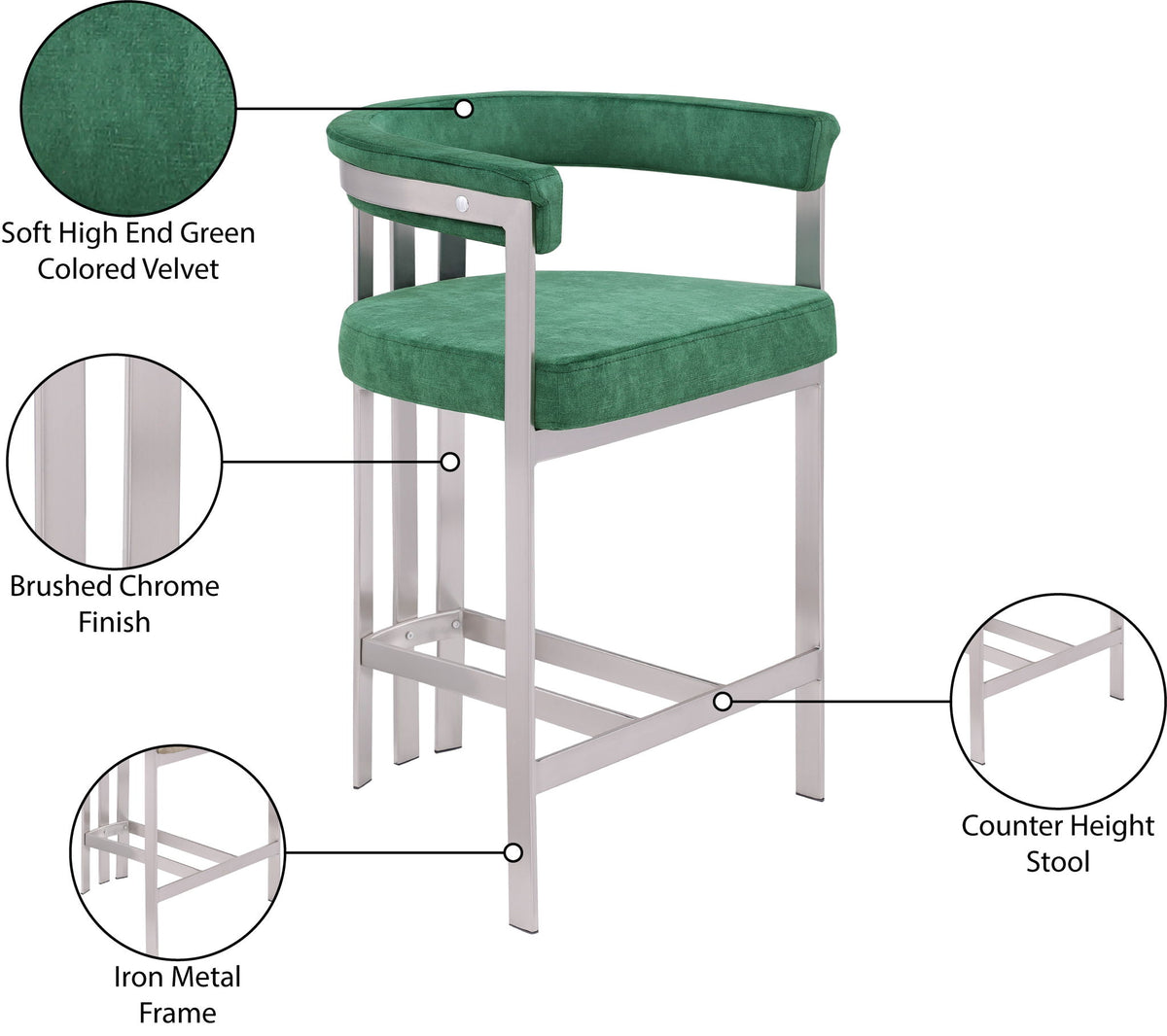 Marcello - Counter Stool (Set of 2)