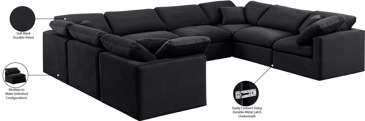 Indulge - Velvet 8 Piece Modular Sectional