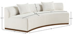 Avanti - 104" Chenille Fabric Upholstered Sofa