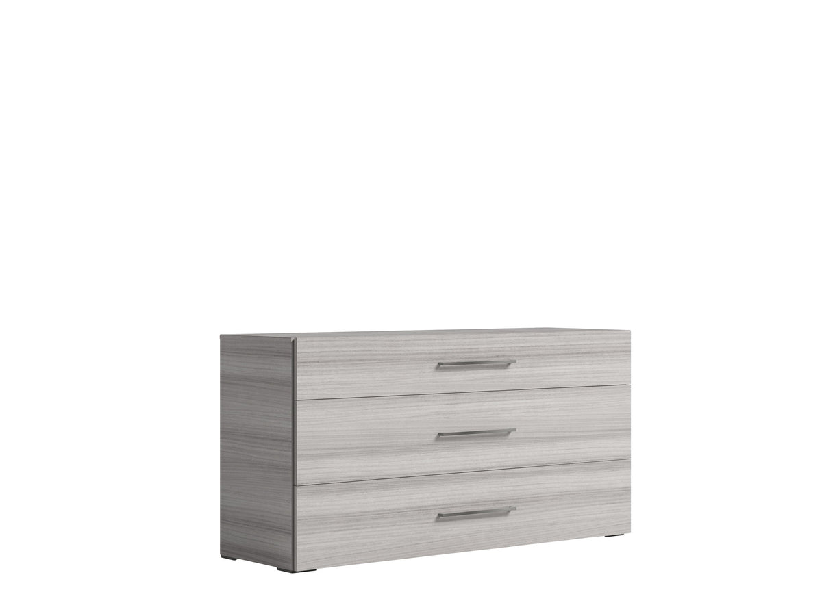 Mia - Dresser - White / Gray / Silver