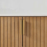 Arik - 4 Door Walnut Cabinet - Woodtone