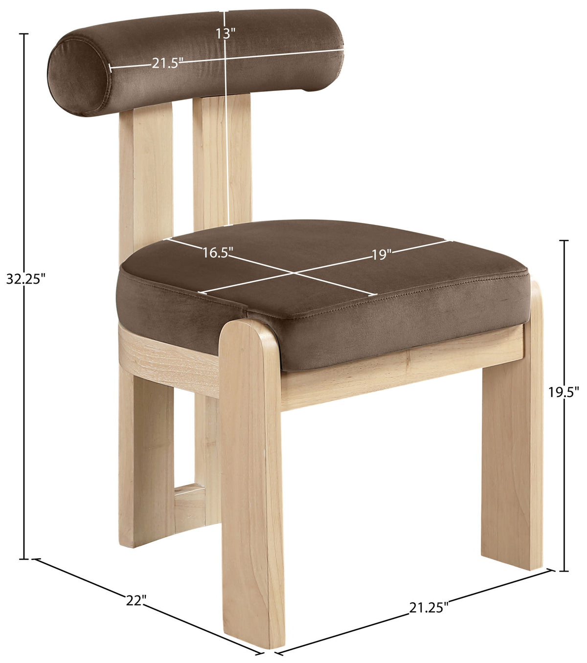 Arienzo - Performance Fabric Upholstered Dining Chair (Set of 2) - Natural Base