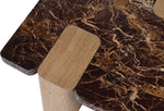 Ravenna - Marble/Stone Coffee Table - Burgundy