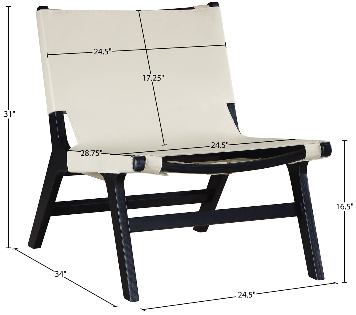 Rawlins - Accent Chair - Black Frame