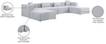 Cube - Linen 6 Piece Modular Double Chaise Sectional