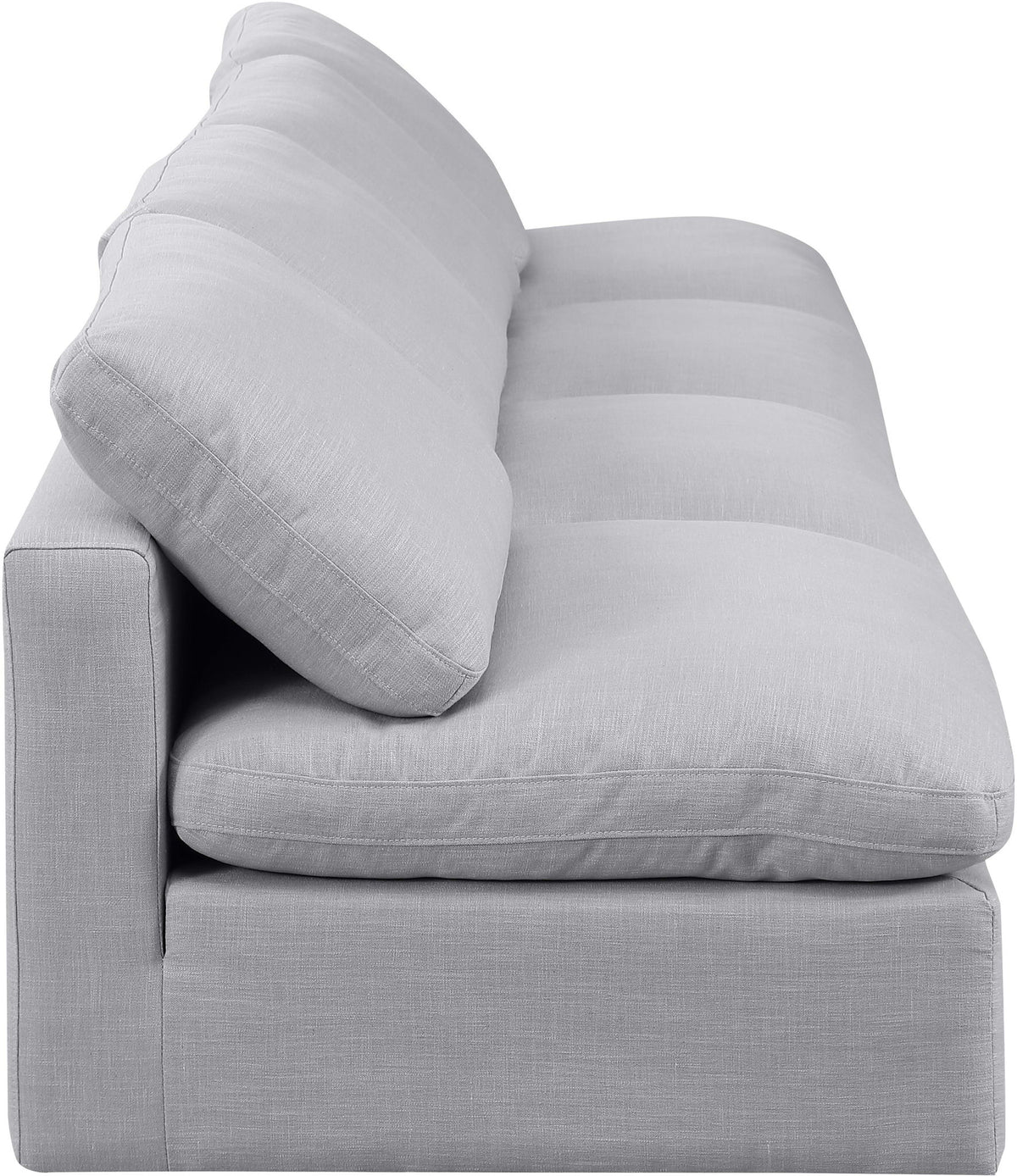 Indulge - Linen 4 Seat Modular Armless Sofa