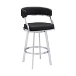Saturn - Counter Height Bar Stool - Brushed Stainless Steel
