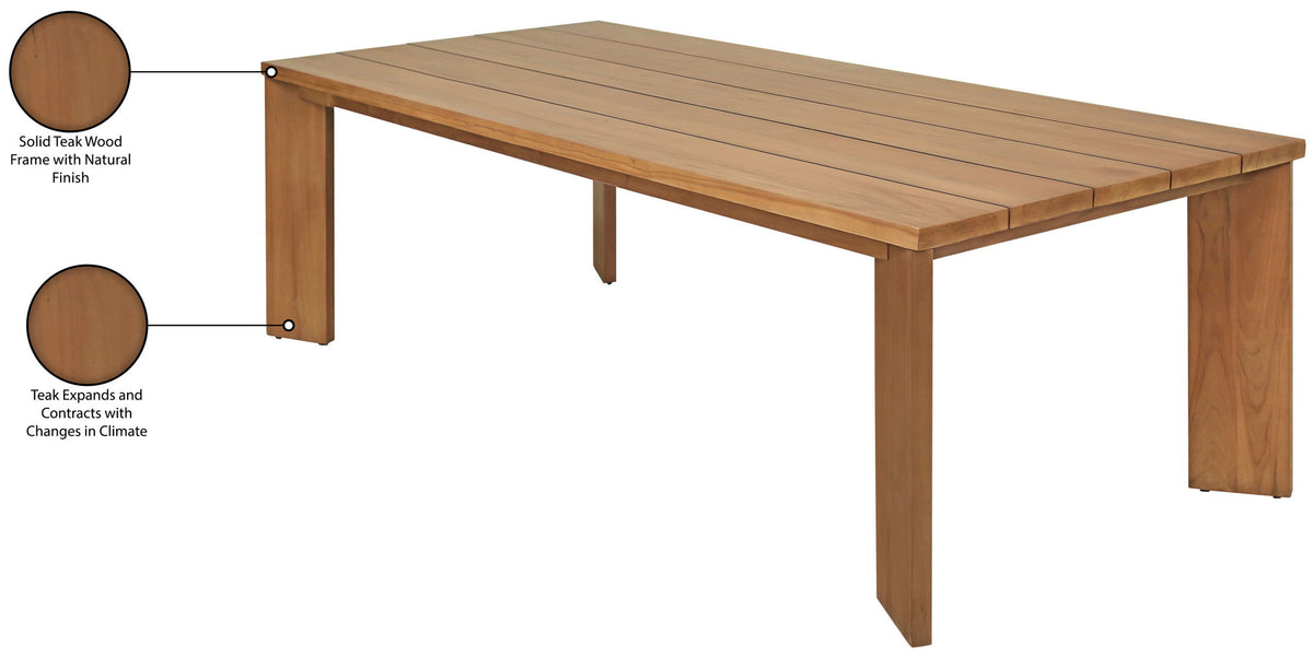 Mirella - Teak Wood Outdoor Patio Dining Table