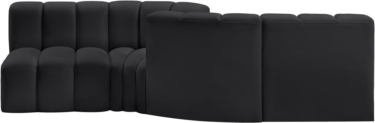 Arc - Faux Leather 4 Piece Sofa