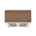 Abbey - Bookcase Cabinet - Maple And Off White
