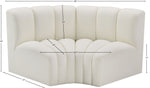 Arc - Faux Leather 2 Piece Modular Sofa