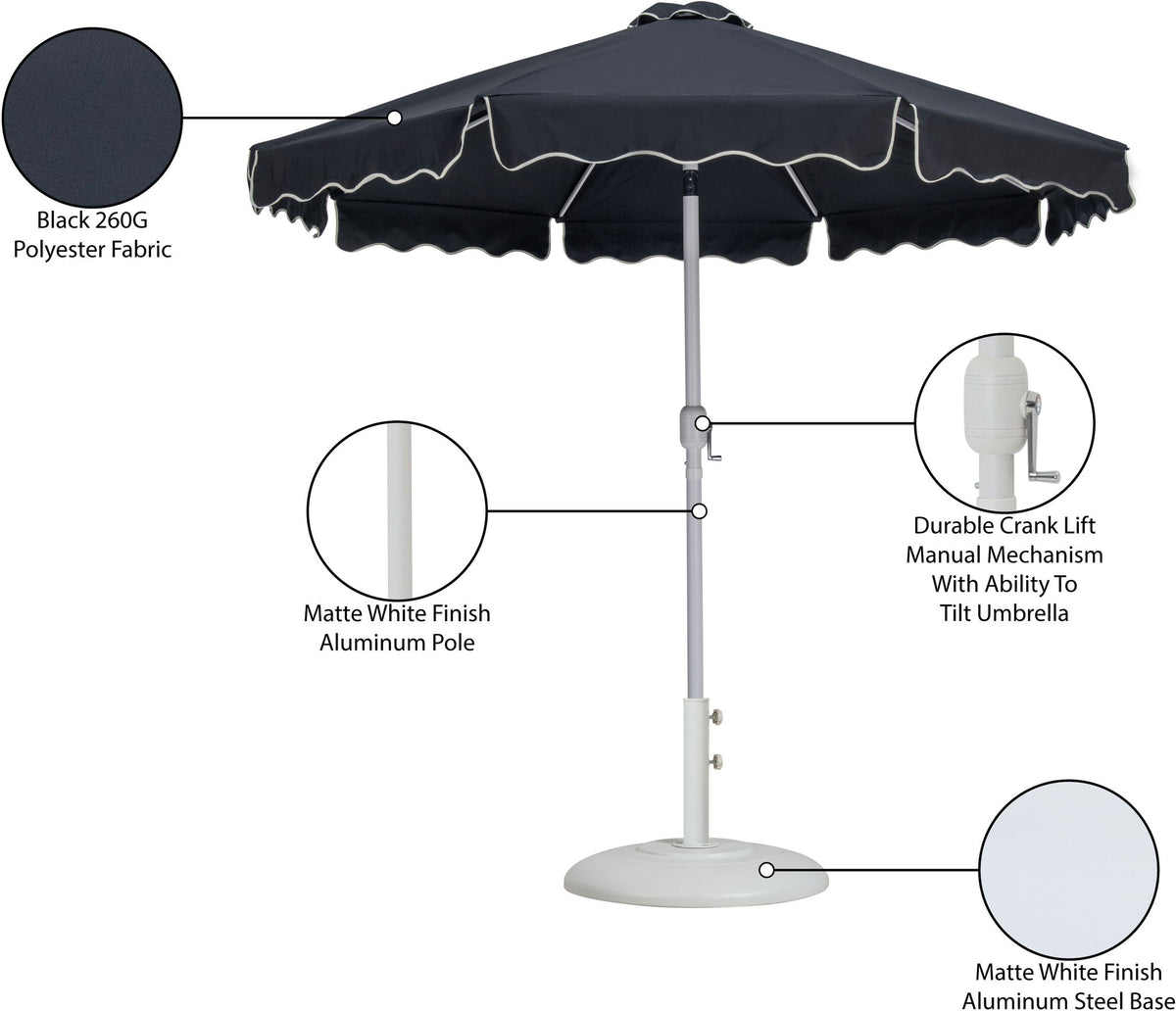 Amalfi - Patio Umbrella - White Base / White Pole
