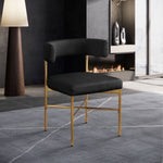 Rivage - Durable Dining Chair With Gold Frame (Set of 2)
