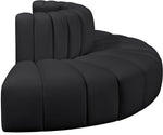Arc - Faux Leather 4 Piece Modular Sofa