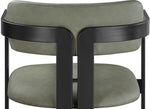 Aurum - Vegan Leather Upholstered Dining Chair With Graphite Black Base (Set of 2)