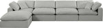 Comfy - 5 Piece Linen Modular Sectional With Chaise