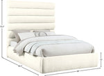 Adam - Chenille Fabric Bed With 70.5" Headboard