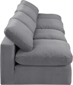 Comfy - Velvet Modular Armless Sofa 4 Seats