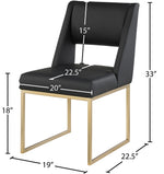 Jayce - Dining Chair (Set of 2), Gold Base