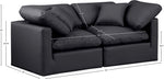 Indulge - Faux Leather 2 Seat Modular Sofa