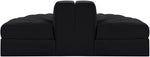 Rummi - Velvet Performance Fabric Upholstered 2 Piece  Rounded Modular Loveseat