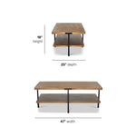 Millwork - Rectangular Coffee Table - Light Brown