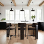 Aaliyah - 26" Counter Height Barstool - Brown / Espresso