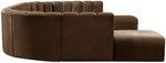 Arc - Velvet 10 Piece Modular Sofa - Brown