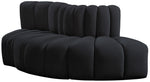 Arc - Velvet 3 Piece Modular Sofa
