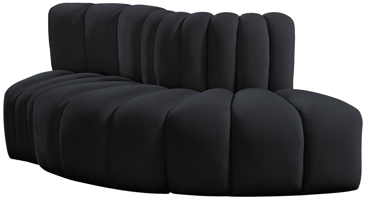 Arc - Velvet 3 Piece Modular Sofa